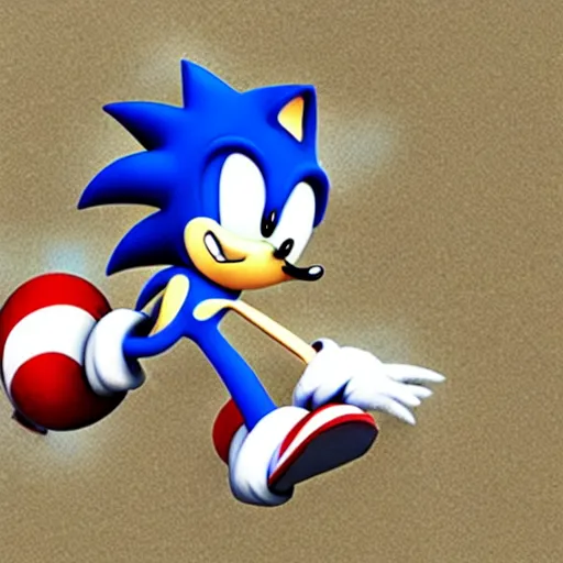 Image similar to sonic the hedgehog having a hard time in a drug treatment facility