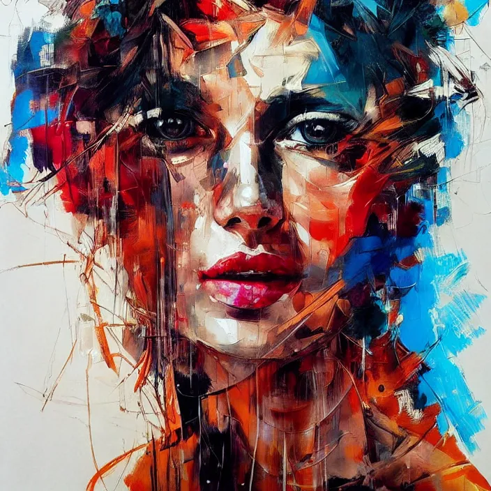 Prompt: masterpiece beautiful portrait by hopare