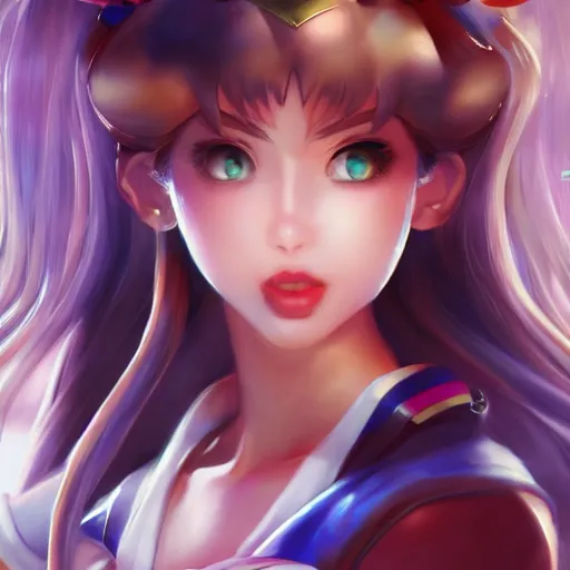 Prompt: a portrait of sailor moon, made by stanley artgerm lau, wlop, rossdraws, artstation, cgsociety, concept art, cgsociety, octane render, trending on artstation, artstationhd, artstationhq, unreal engine, 4 k, 8 k,