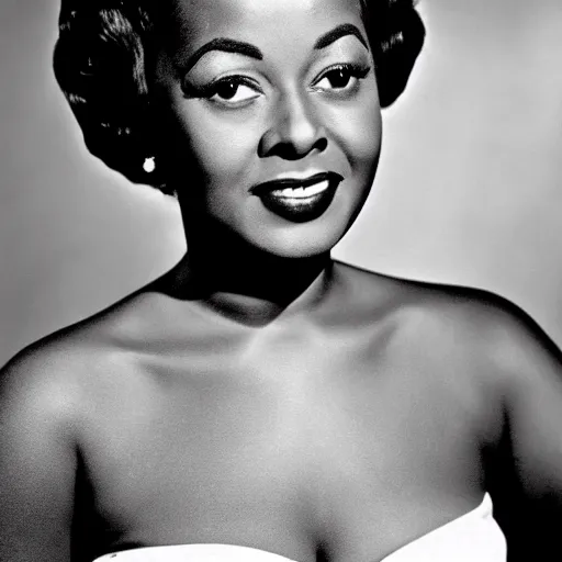 Prompt: photo of a beautiful 1 9 5 0 s black actress