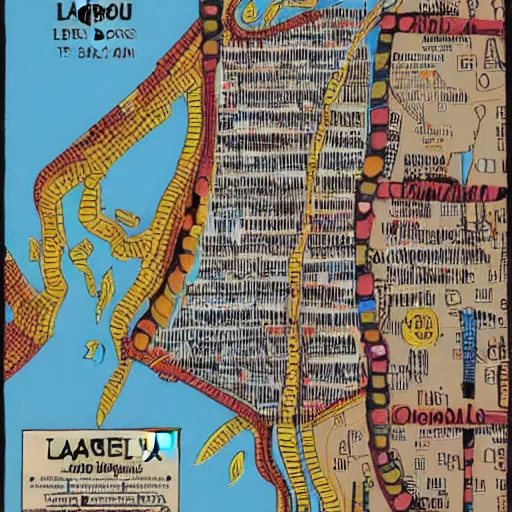 Image similar to map of lagos by fela kuti