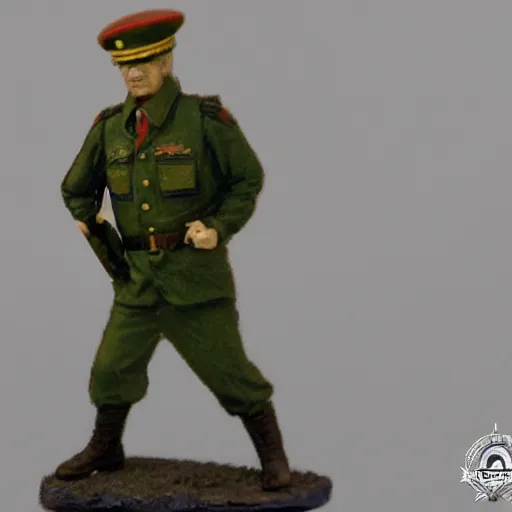 Image similar to among us character in the soviet military form