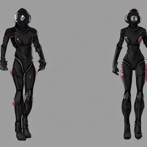 Image similar to concept art, stylized proportions, long legs, concept design, human character, science fiction suit, helmet, trending on artstation