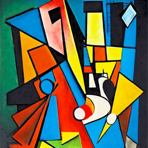 Image similar to Samuel Veksler Jazz Party Cubism