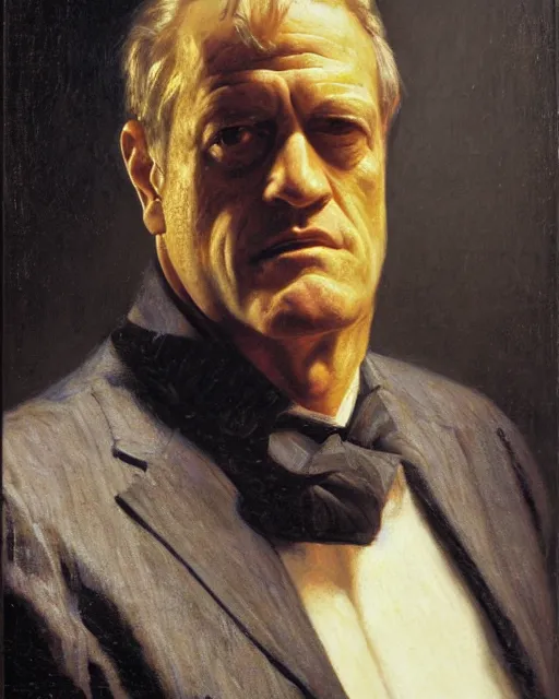 Image similar to portrait, james arness by Jean-Leon Gerome and Richard Schmid and chuck close