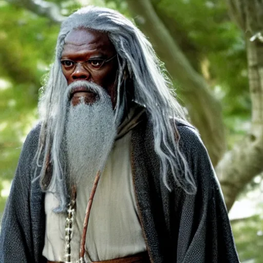 Image similar to Samuel L Jackson as Gandalf