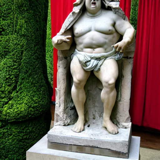 Image similar to roman statue of Peter Griffin