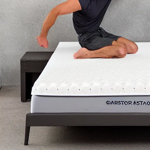 Image similar to giorgio mastrota on a mattress