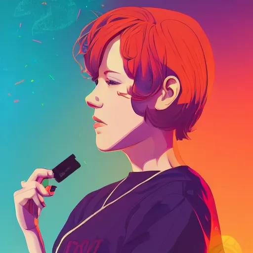 Prompt: portrait of molly ringwald in breakfast club, highschool background, rich vivid colors, ambient lighting, dynamic lighting, 4k, official media, anime key visual, makoto shinkai, ilya kuvshinov, lois van baarle, rossdraws, detailed, trending on artstation