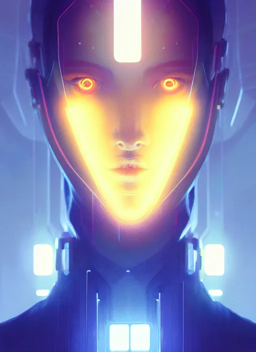 Image similar to symmetry!! portrait of zach harbrone, sci - fi -, cyberpunk, blade runner, glowing lights, tech, biotech, techwear!! intricate, elegant, highly detailed, digital painting, artstation, concept art, smooth, sharp focus, illustration, art by artgerm and greg rutkowski and alphonse mucha