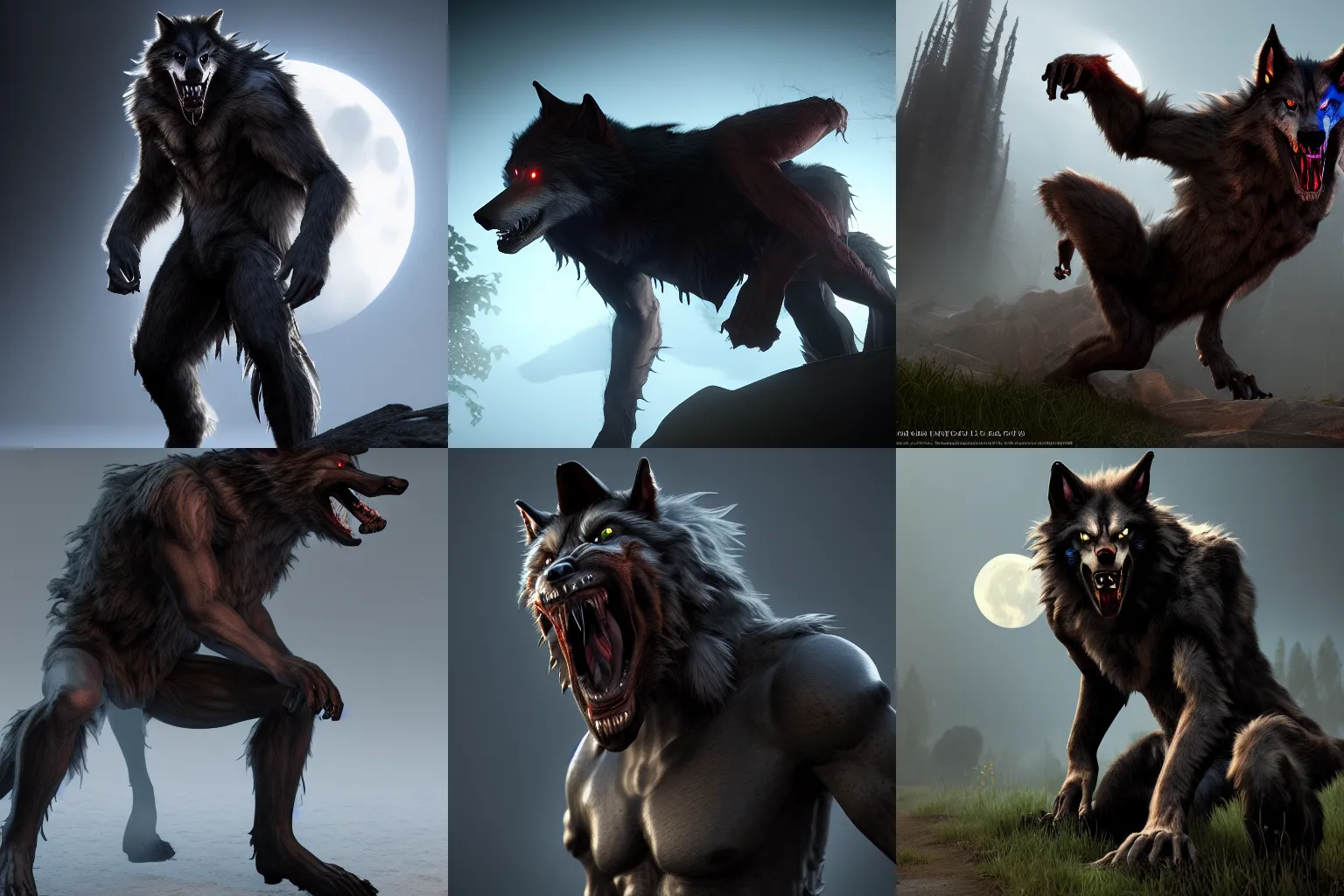 Image similar to werewolf from van helsing unreal engine hyperreallistic render 8k character concept art masterpiece