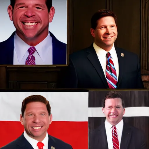 Image similar to Ron DeSantis as the actual devil