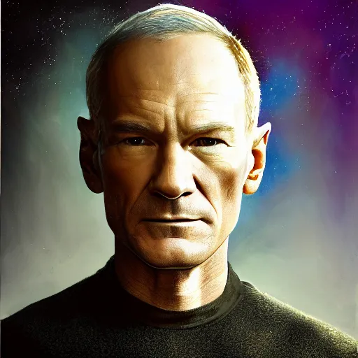 Prompt: hyperrealistic mixed media high resolution painting of Neil Patrick Harris Patrick Stewart, stunning 3d render inspired art by István Sándorfi and Greg Rutkowski and Unreal Engine, perfect facial symmetry, dim volumetric lighting, 8k octane beautifully detailed render, full body shot, post-processing, extremely hyper-detailed, intricate, epic composition, highly detailed attributes, highly detailed atmosphere, cinematic lighting, masterpiece, trending on artstation, very very detailed, masterpiece, stunning, flawless completion, lifelike texture, perfection,