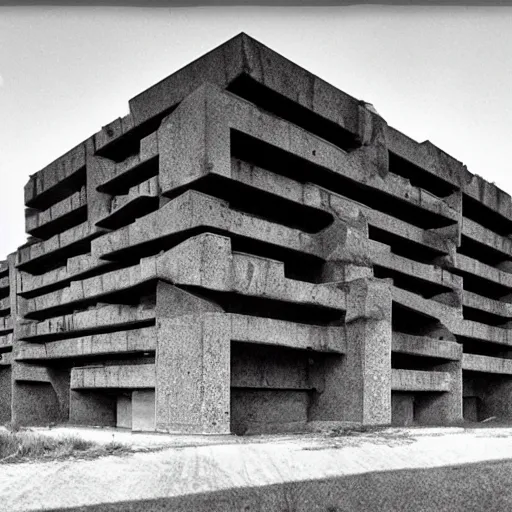 Prompt: totalitarian brutalist nightmare