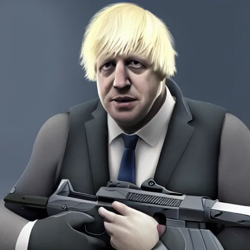 Image similar to boris johnson in csgo. csgo screenshot