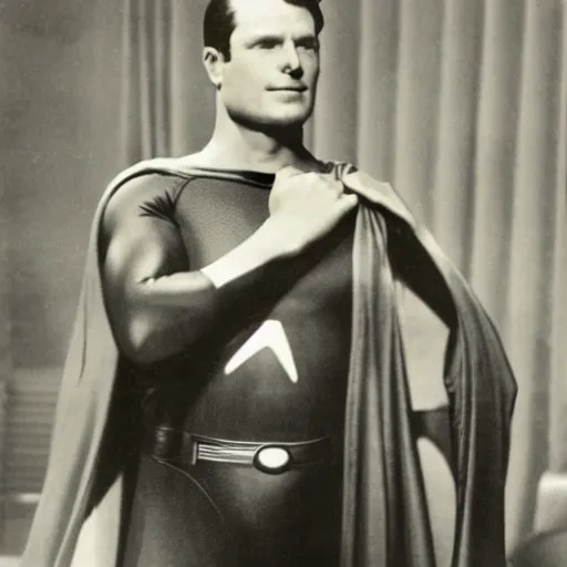 Prompt: senator armstrong in the role of the super hero superman