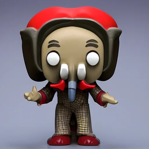 Prompt: elephant man funko pop