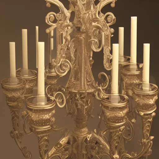 Prompt: candelabras, high details, cinematic, 8k resolution, beautiful detailed, insanely intricate details, artstation trending, octane render, unreal engine,