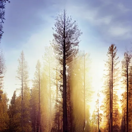 a perfect golden ratio photo of a forest, awarded | Stable Diffusion ...