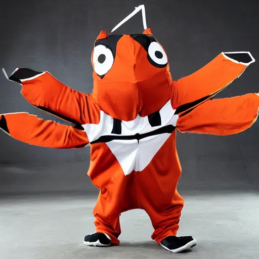 Image similar to sports team mascot, bug roach mascot costume, cocroach, the cocroaches, football mascot, anthropomorphic cocroach HD official photo, high quality costume, the new work Cocroaches