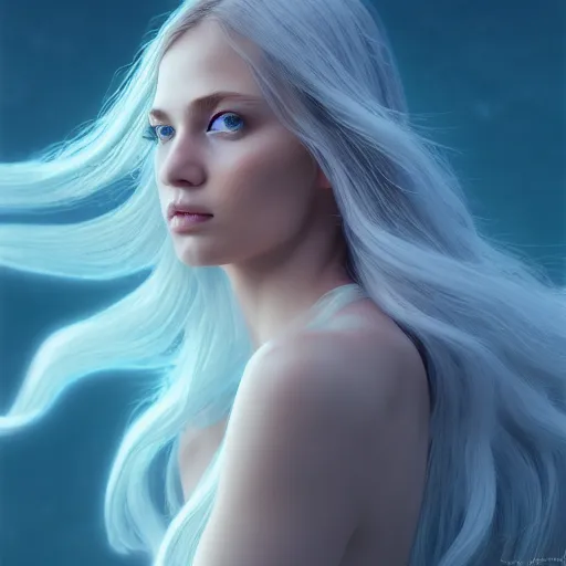 ArtStation - Realistic Long Female hair