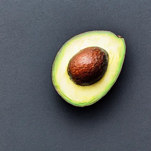 Prompt: textured photo of an avocado