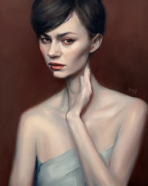 Image similar to portrait by sandra duchiewicz