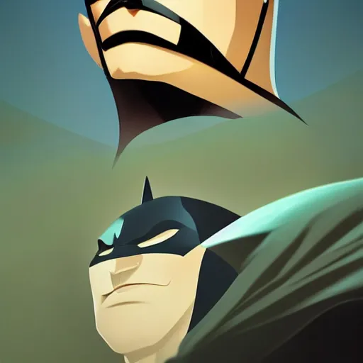 Image similar to face icon stylized minimalist batman : the animated series, loftis, cory behance hd by jesper ejsing, by rhads, makoto shinkai and lois van baarle, ilya kuvshinov, rossdraws global illumination