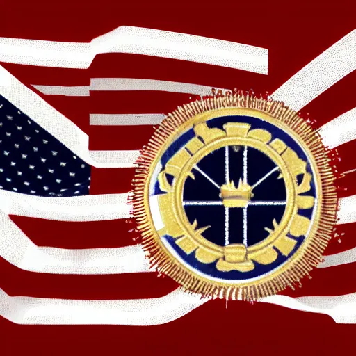 Prompt: a fusion of the american flag and united kingdom flag into one flag