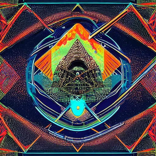 Image similar to album cover design design depicting the alter to the ai machine gods, by jonathan zawada, pi - slices, and tristan eaton, digital art