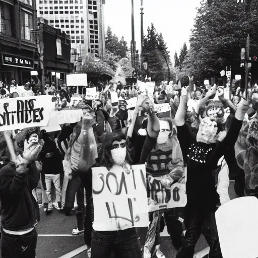 Image similar to portland oregon protests 3 5 mm