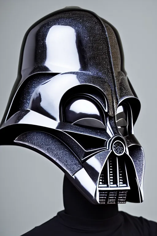 Prompt: dath vader helm designed by wayne barlowe, swarovski and tiffany, symmetry, sci - fi, cinematic, elegant, luxury, perfect light, perfect composition, dlsr photography, sharp focus, dark fantasy, 8 k, ultra hd, sense of awe, highly detailed, realistic, intricate