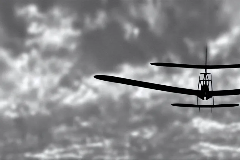 Image similar to still photo of the wright brothers flying airplane for the first time, black and white color photograph, highly detailed, photorealistic shot, bright studio setting, studio lighting, crisp quality and light reflections, unreal engine 5 quality render