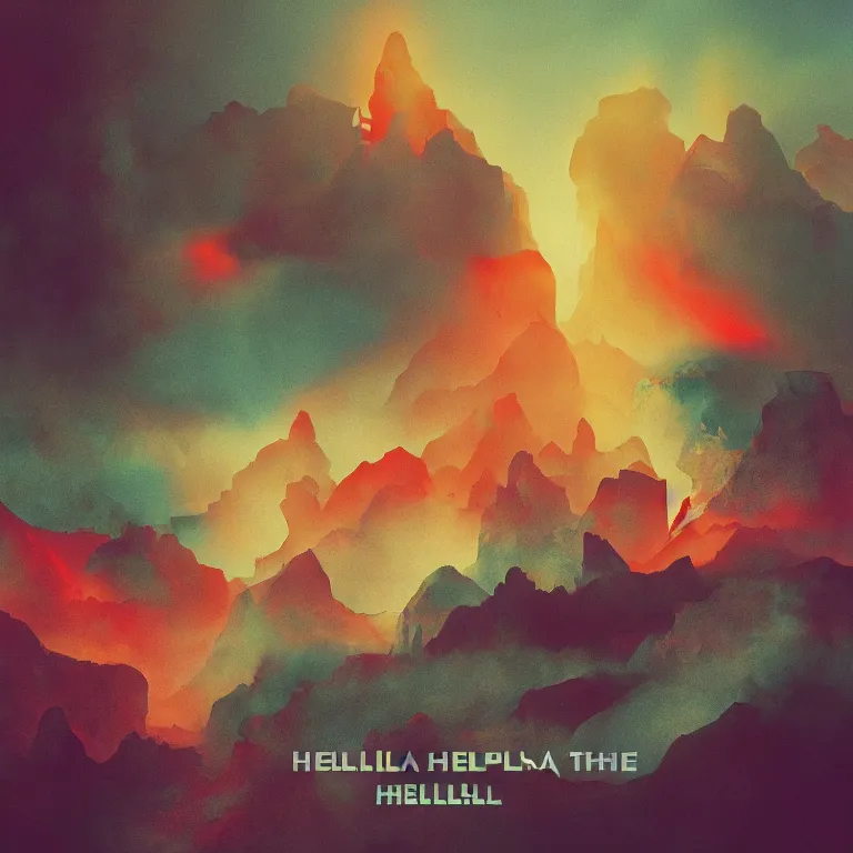 Image similar to mapping the hellscape album cover, modern, film, soft lighting gradient. no text, no watermarks.