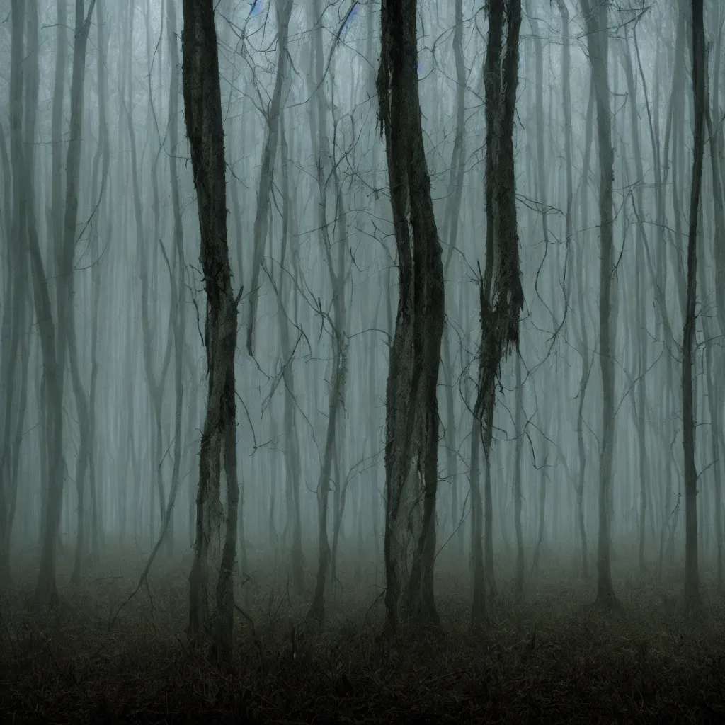 Image similar to horror foggy swamp mythology dark ambient very detailed, 4 k, professional photography