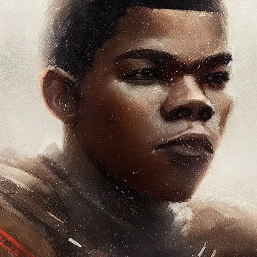 Image similar to portrait of a man by greg rutkowski, he looks like john boyega, star wars expanded universe, he is about 2 0 years old, wearing the tactical gear of the galactic alliance, digital painting, artstation, concept art, smooth, sharp foccus ilustration, artstation hq