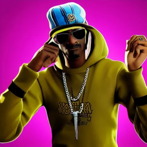 Image similar to snoop dog in fortnite