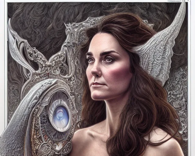 Prompt: photography of laurie lipton, deep focus, d & d, fantasy, intricate, elegant, highly detailed, digital painting, artstation, concept art, matte, sharp focus, illustration, kate middleton, art by artgerm and greg rutkowski and alphonse mucha