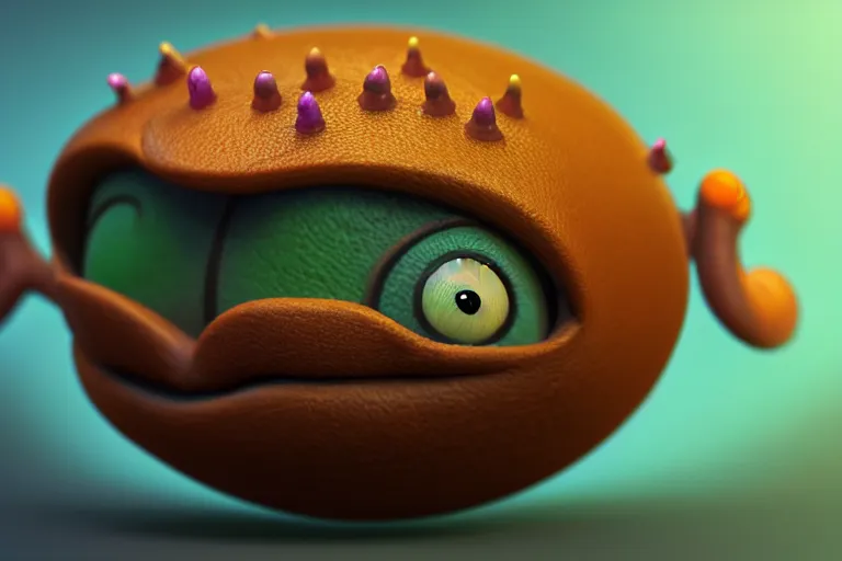 Prompt: symmetrical intricate murky clay cute friendly laughing caterpillar character with funny face, in the style of craola, macro lens, shallow depth of field, highly detailed, digital painting, trending artstation, concept art, illustration, cinematic lighting, pastel, photorealism, epic, octane render