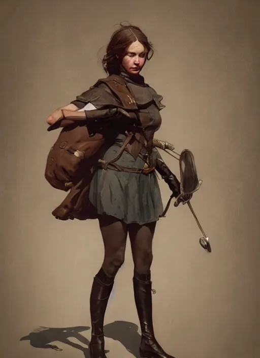 Image similar to hyper realistic photo of victorian hunter girl full body, cinematic, artstation, cgsociety, greg rutkowski, james gurney, mignola, craig mullins, jean baptiste monge, brom