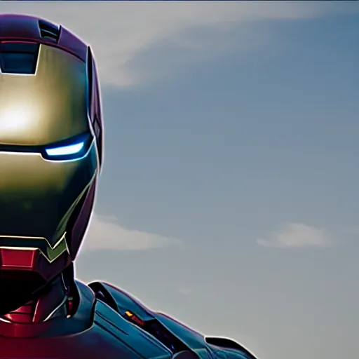 Image similar to Iron Man in all black 4K detail