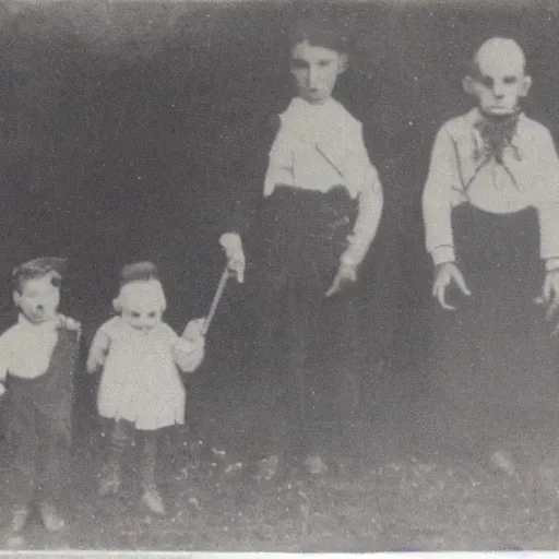 Prompt: old photo of something creepy