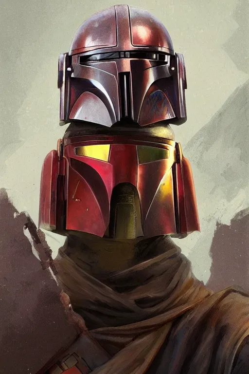 Prompt: portrait of a man by greg rutkowski, sabine wren, star wars expanded universe, she is about 2 0 years old, wearing colorful mandalorian armor, highly detailed portrait, digital painting, artstation, concept art, smooth, sharp foccus ilustration, artstation hq