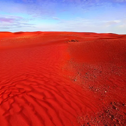 Prompt: red desert