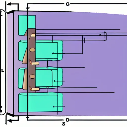 Image similar to a physics diagram of a beam supported on both ends with a load in the middle