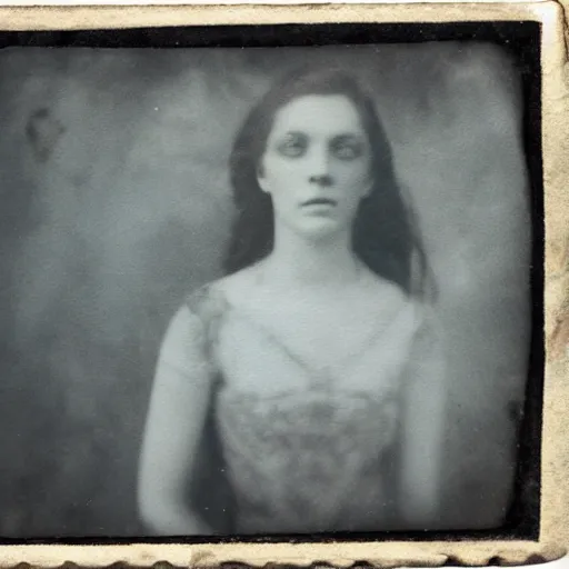 Prompt: underwater tintype photo of casper