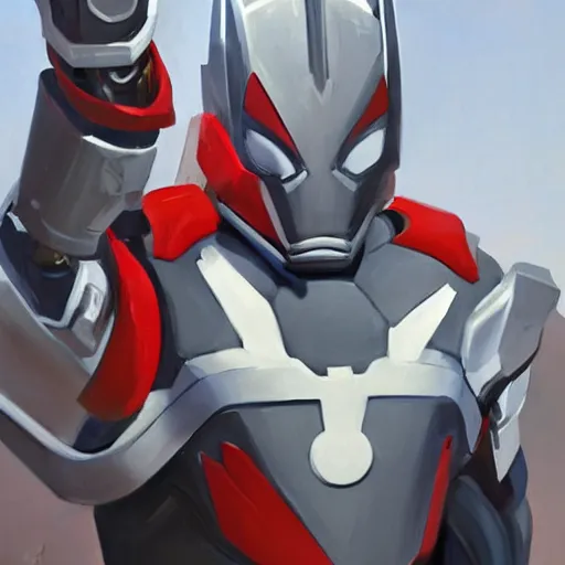 Image similar to greg manchess portrait painting of armored spiderman ultraman grey fox from metal gear cyborg gay japanese - american hybrid as overwatch character, medium shot, asymmetrical, profile picture, organic painting, sunny day, matte painting, bold shapes, hard edges, street art, trending on artstation, by huang guangjian and ail elvgren and sachin teng