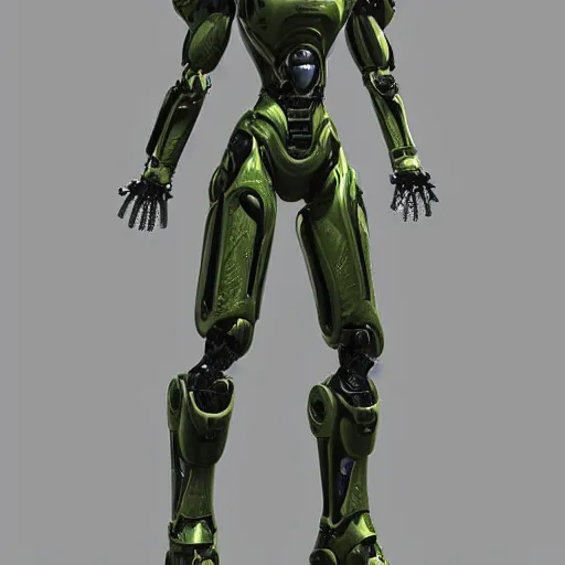 Prompt: Robot Suit, Samus Aran, High Detail, Render, Photorealistic, Metroid