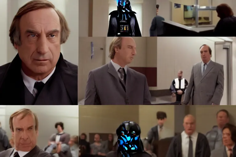 Image similar to darth vader in court being defended by saul goodman, better call saul, court images, 1 0 8 0 p, court archive images