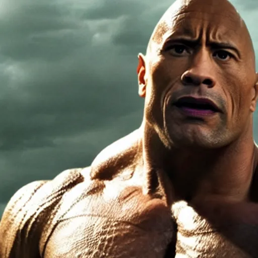 Image similar to Dwayne the rock Johnson plays the Incredible Hulk in new ultra hd movie, IMAX